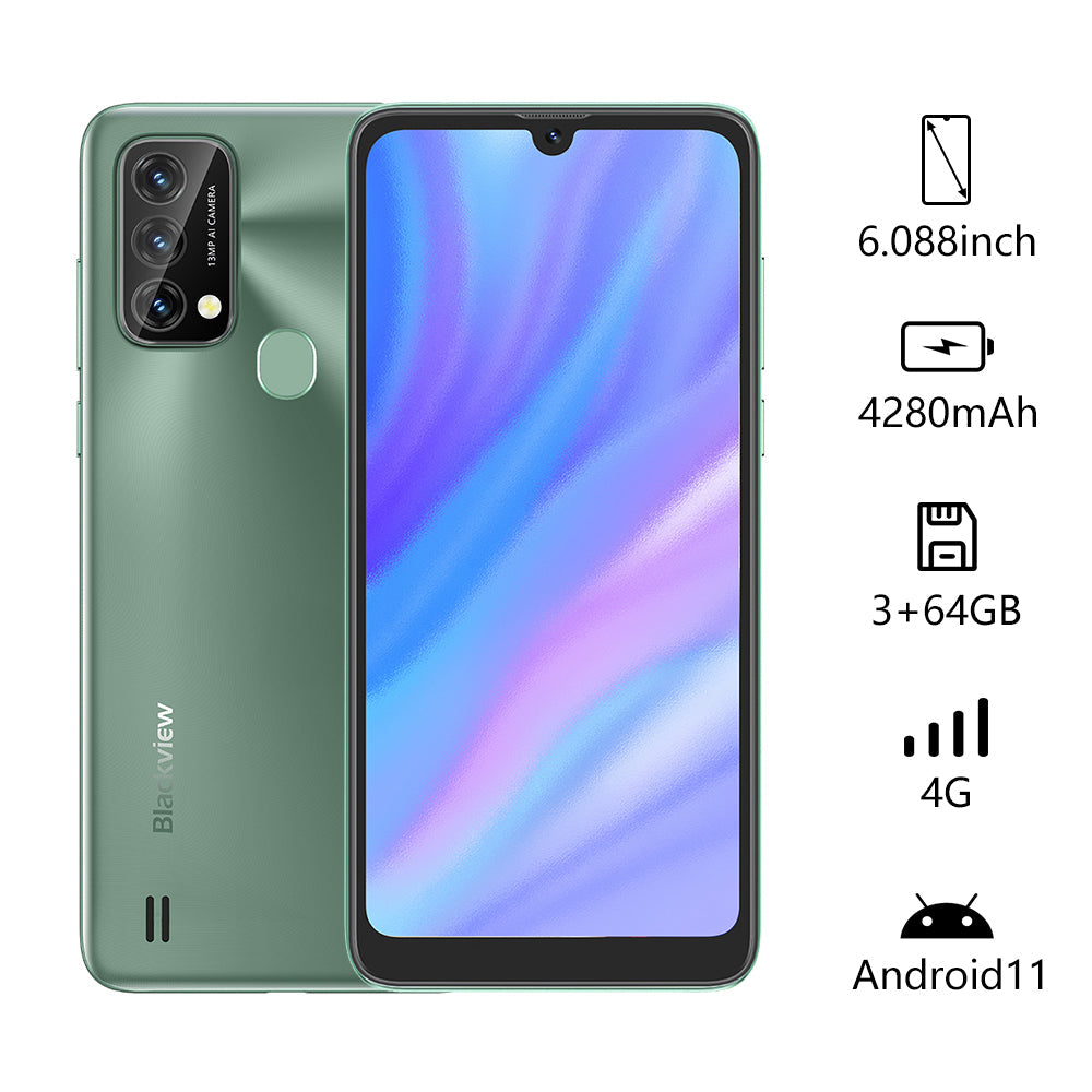 Blackview A50 6.088 inch Unisoc T310 Quad Core 4280mAh 4G Smartphone