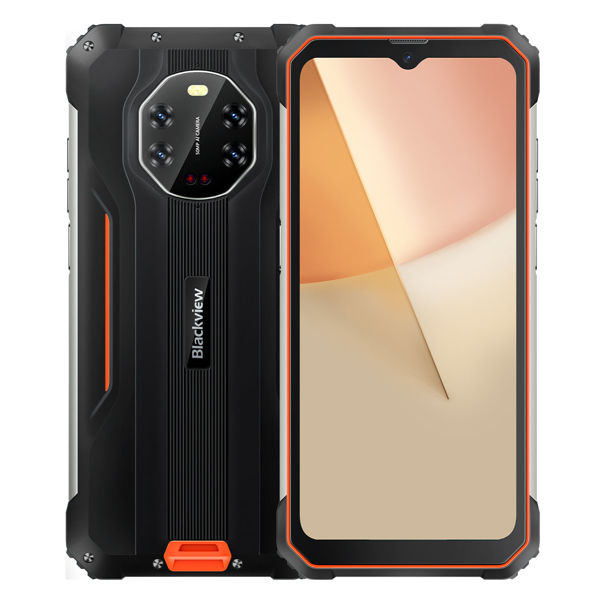 Blackview BL8800 33W Fast Charge 5G Infrared Camera Ruggedized Smartphone -  ORANGE / 8GB+128GB