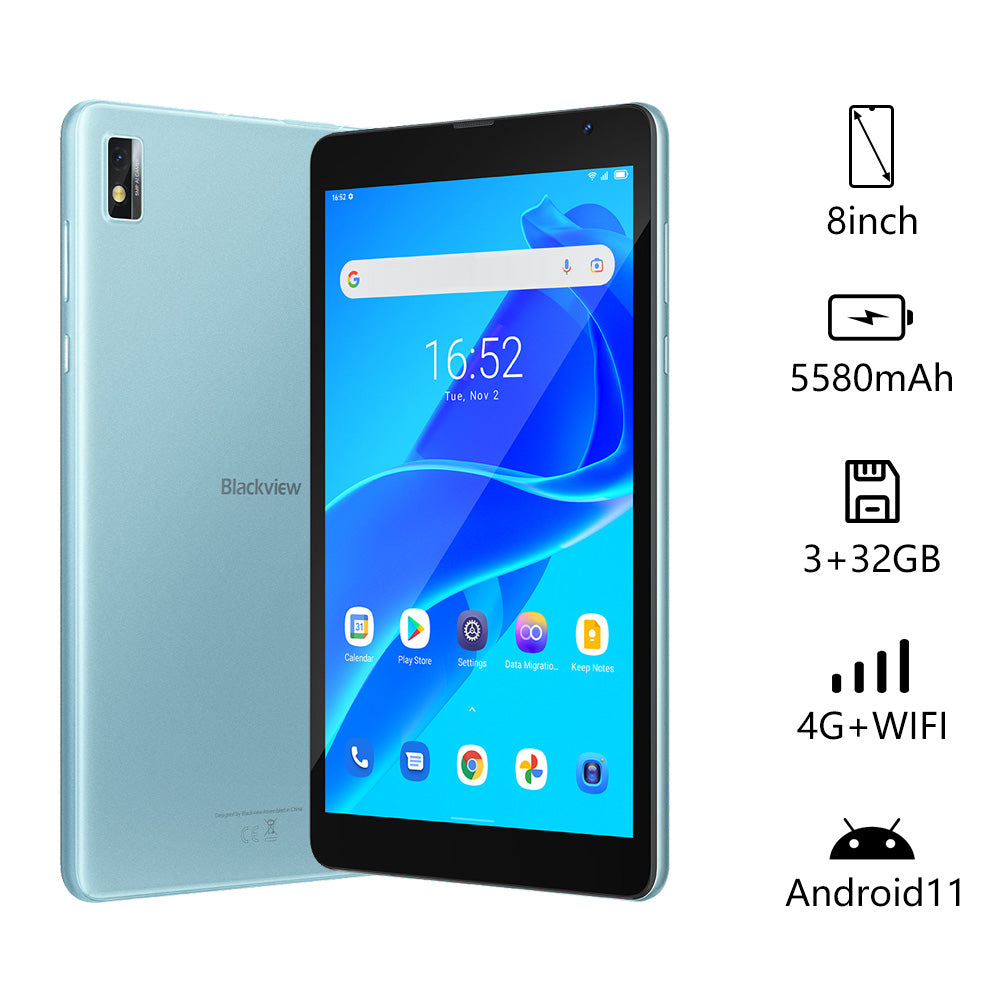 Blackview Tab 6 3GB+32GB 8-inch 5580mAh 4G+Wifi Three in one Tablet -  Blackview – mymione