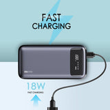 Mione M201 20000mAh 22.5W Fast Charge Power Bank With LCD Display