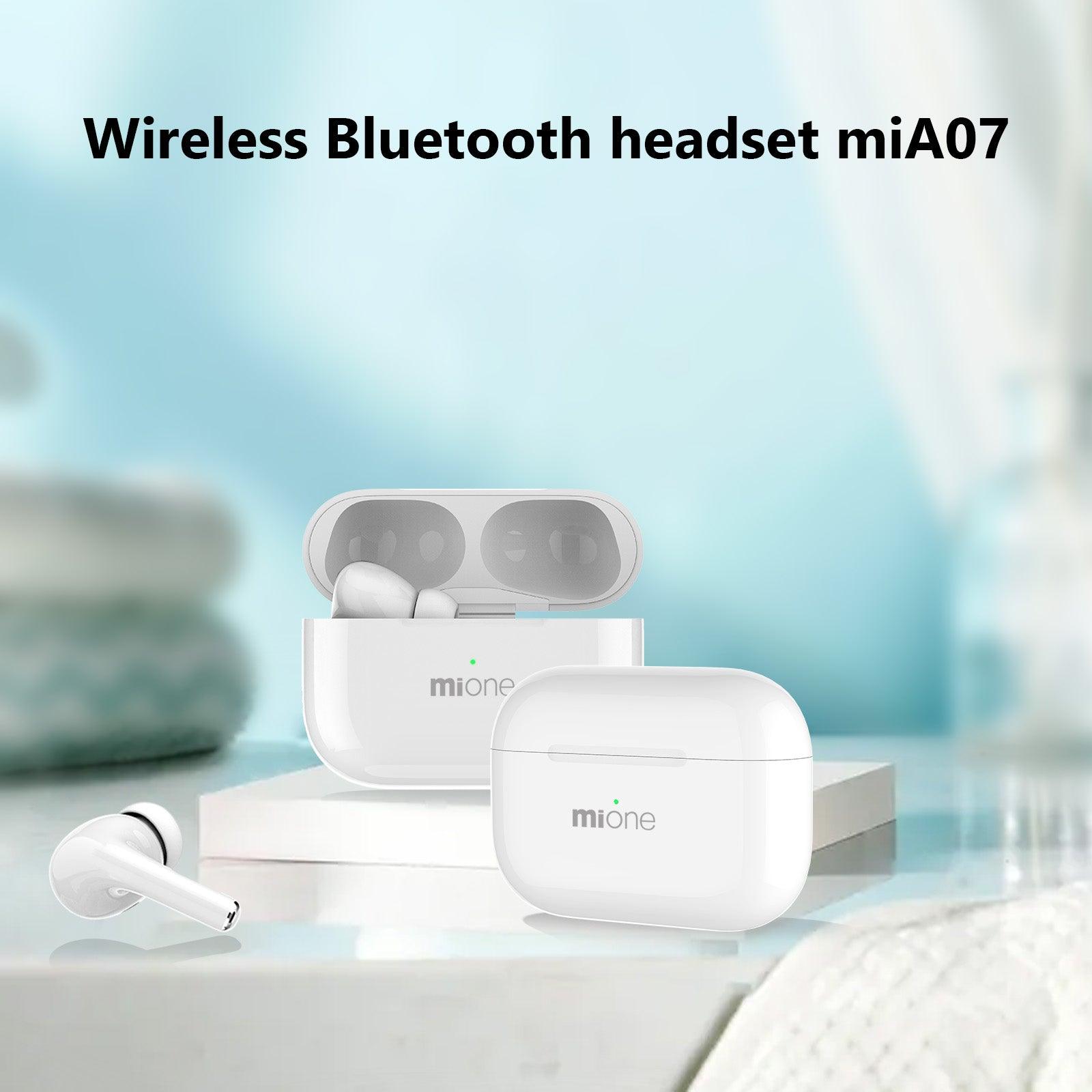 Mione MiA07s Bluetooth Earphones Supports wireless charging