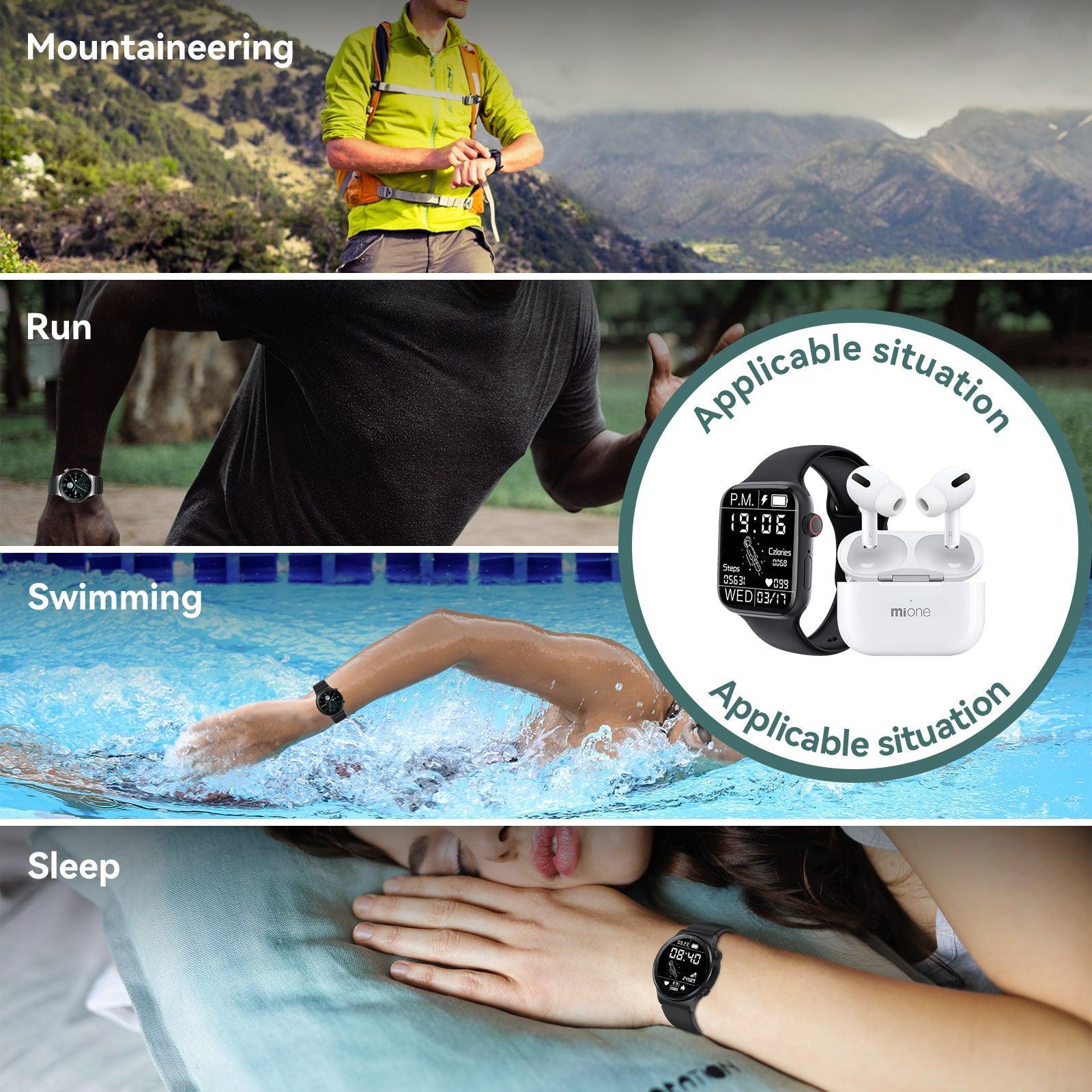 Mione Smart Set Includes W8 Smart Watch And Mipad3 Wireless