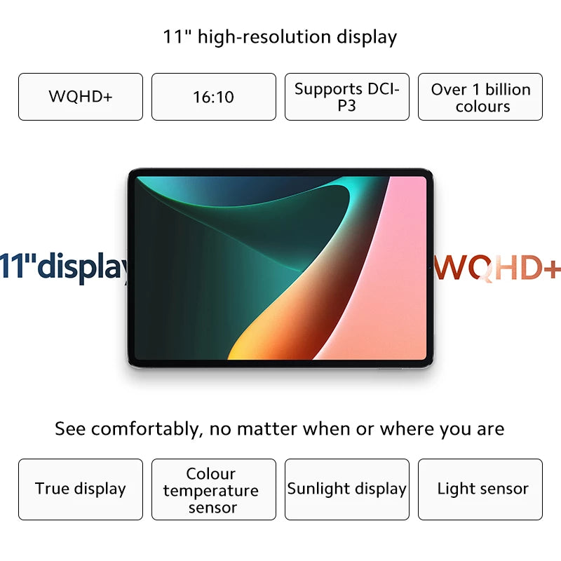 Xiaomi Pad 5 Tablet 6GB+256GB | 11inch WQHD+ 2.5K LCD Display